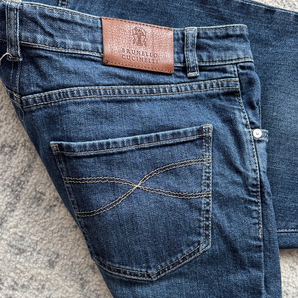 Brunello Cucinelli Leisure Fit Jeans, made in Italy, EU size 50, appr. 33-34/30 - Picture 4 of 16